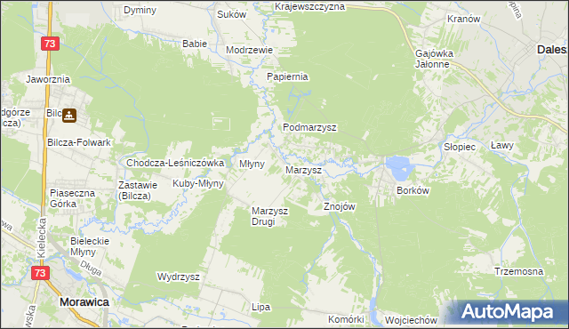 mapa Marzysz, Marzysz na mapie Targeo