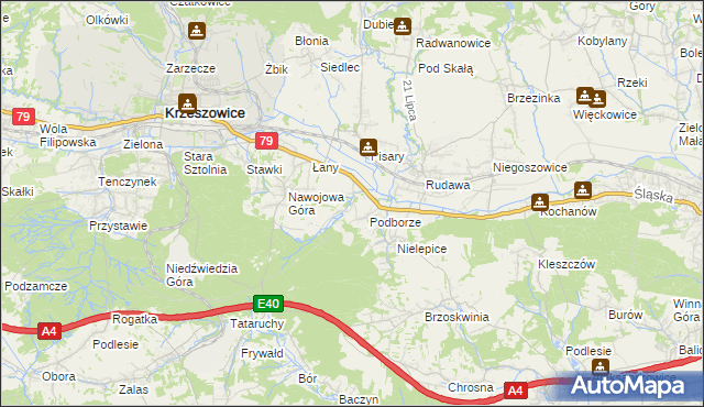 mapa Młynka, Młynka na mapie Targeo