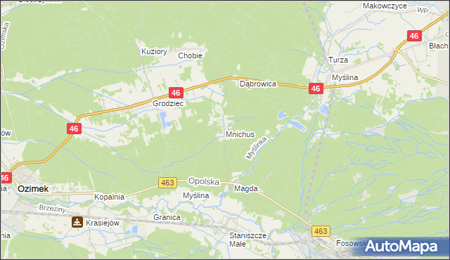 mapa Mnichus, Mnichus na mapie Targeo