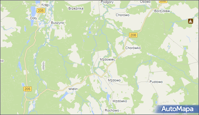 mapa Mzdowiec, Mzdowiec na mapie Targeo