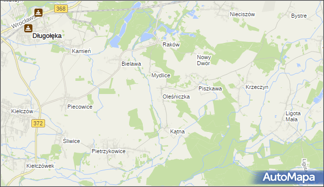 mapa Oleśniczka, Oleśniczka na mapie Targeo