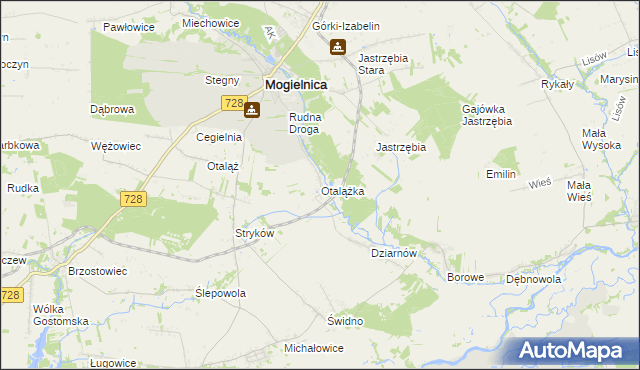 mapa Otalążka, Otalążka na mapie Targeo