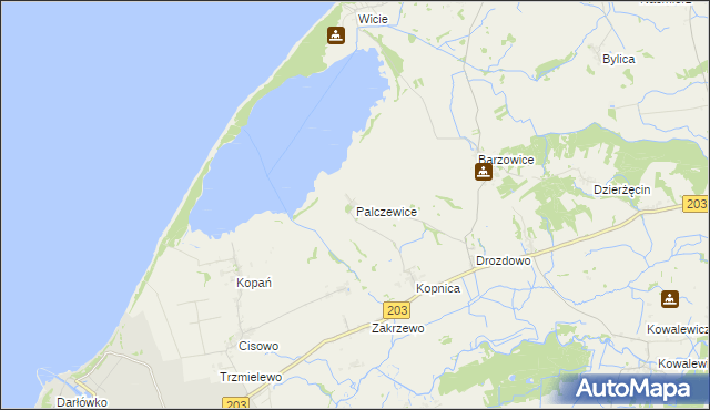 mapa Palczewice, Palczewice na mapie Targeo