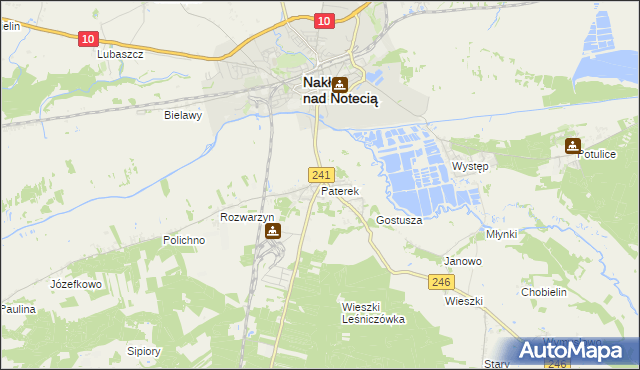 mapa Paterek, Paterek na mapie Targeo