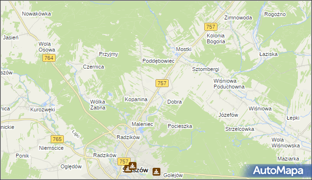 mapa Podmaleniec, Podmaleniec na mapie Targeo