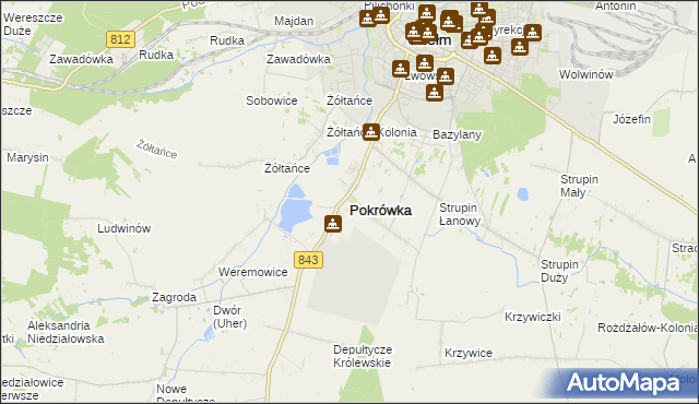 mapa Pokrówka, Pokrówka na mapie Targeo