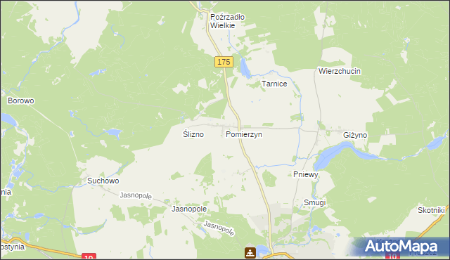 mapa Pomierzyn, Pomierzyn na mapie Targeo