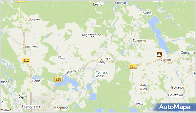 mapa Pomysk Mały, Pomysk Mały na mapie Targeo