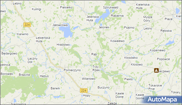 mapa Rąb, Rąb na mapie Targeo