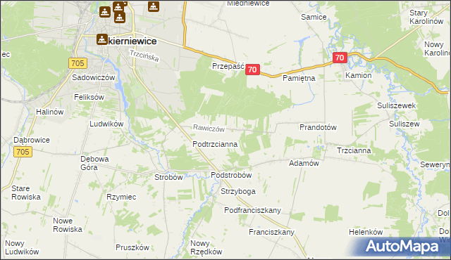 mapa Rawiczów, Rawiczów na mapie Targeo