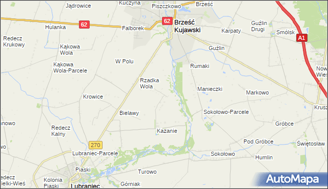 mapa Rzadka Wola-Parcele, Rzadka Wola-Parcele na mapie Targeo