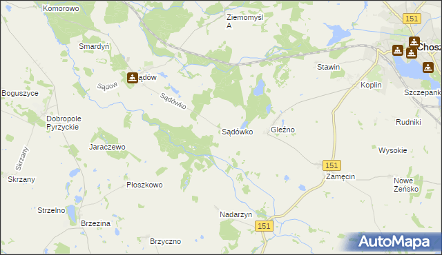 mapa Sądówko, Sądówko na mapie Targeo