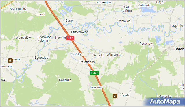 mapa Skrudki, Skrudki na mapie Targeo