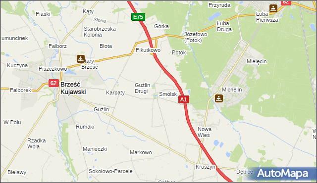 mapa Smólsk, Smólsk na mapie Targeo