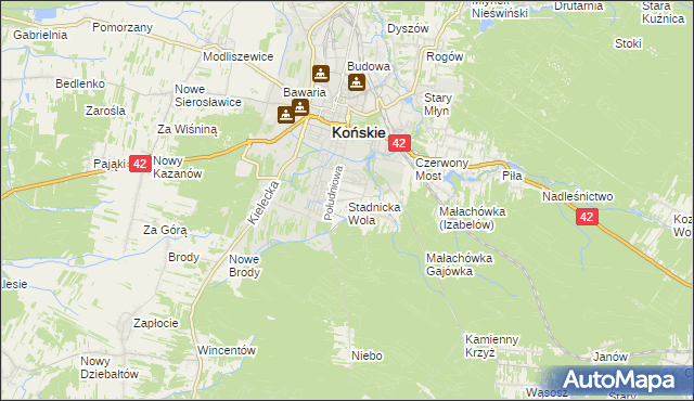 mapa Stadnicka Wola, Stadnicka Wola na mapie Targeo