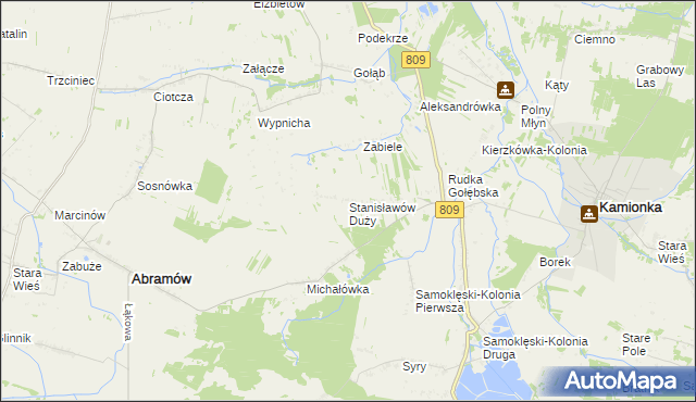 mapa Stanisławów Duży, Stanisławów Duży na mapie Targeo