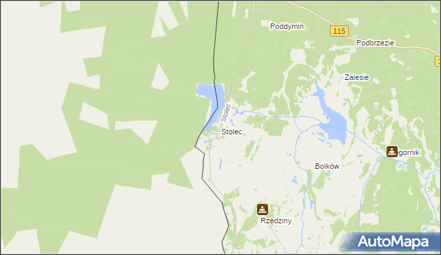 mapa Stolec gmina Dobra (Szczecińska), Stolec gmina Dobra (Szczecińska) na mapie Targeo