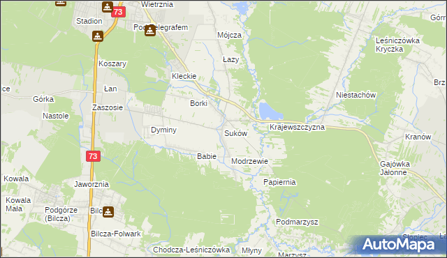 mapa Suków gmina Daleszyce, Suków gmina Daleszyce na mapie Targeo