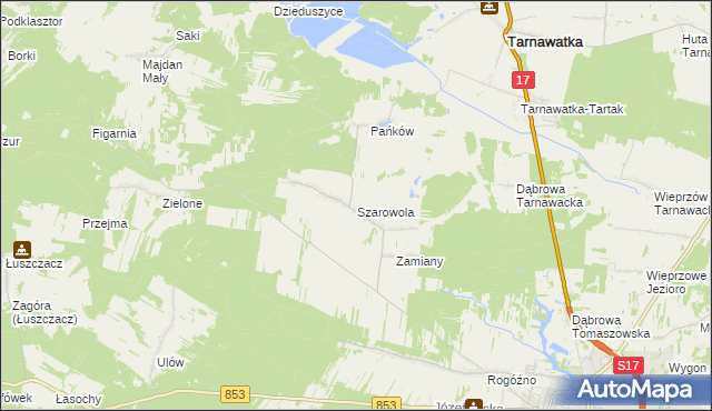 mapa Szarowola, Szarowola na mapie Targeo