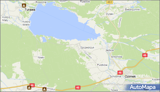 mapa Szczedrzyk, Szczedrzyk na mapie Targeo