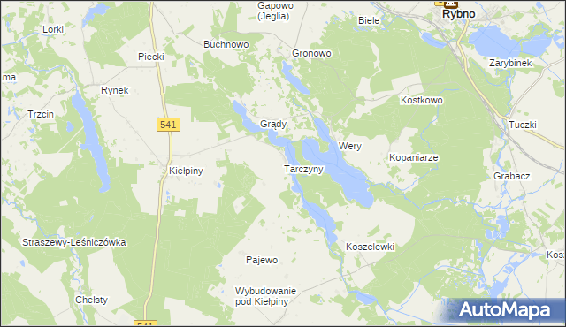 mapa Tarczyny, Tarczyny na mapie Targeo