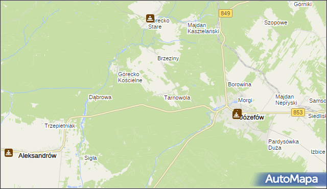 mapa Tarnowola, Tarnowola na mapie Targeo