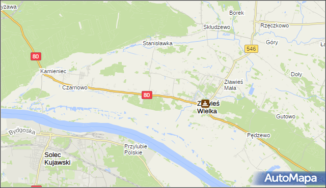 mapa Toporzysko gmina Zławieś Wielka, Toporzysko gmina Zławieś Wielka na mapie Targeo