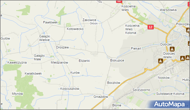 mapa Trkusów, Trkusów na mapie Targeo