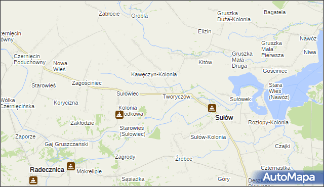 mapa Tworyczów, Tworyczów na mapie Targeo