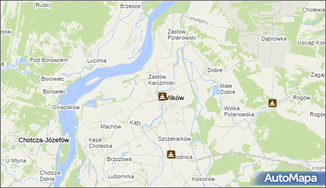 mapa Wilków powiat opolski, Wilków powiat opolski na mapie Targeo