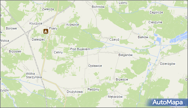 mapa Wola Czaryska, Wola Czaryska na mapie Targeo