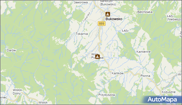 mapa Wola Piotrowa, Wola Piotrowa na mapie Targeo