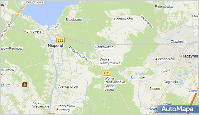 mapa Wólka Radzymińska, Wólka Radzymińska na mapie Targeo