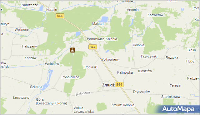 mapa Wołkowiany, Wołkowiany na mapie Targeo