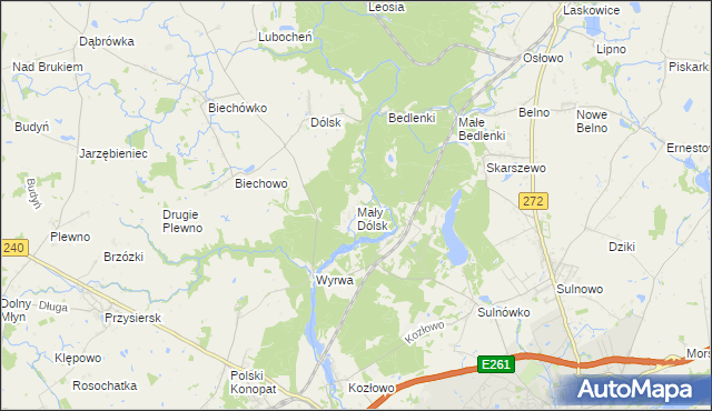 mapa Mały Dólsk, Mały Dólsk na mapie Targeo