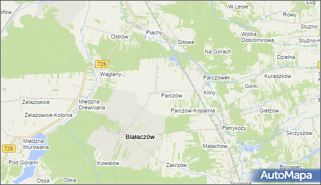 mapa Parczów, Parczów na mapie Targeo