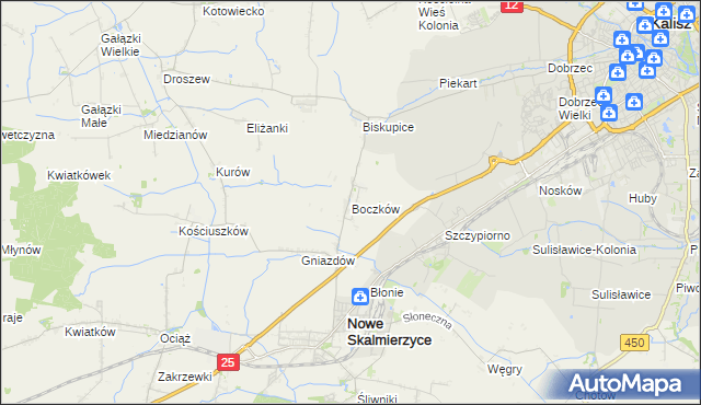 mapa Boczków, Boczków na mapie Targeo