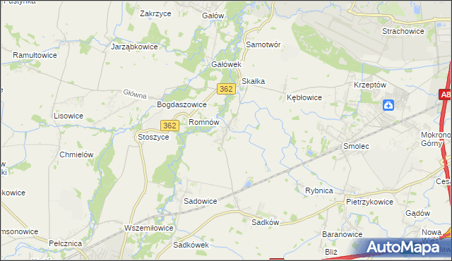 mapa Małkowice gmina Kąty Wrocławskie, Małkowice gmina Kąty Wrocławskie na mapie Targeo