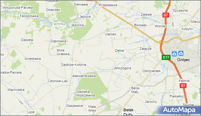 mapa Sadków Duchowny, Sadków Duchowny na mapie Targeo