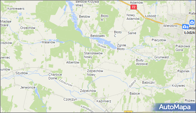 mapa Słowak, Słowak na mapie Targeo