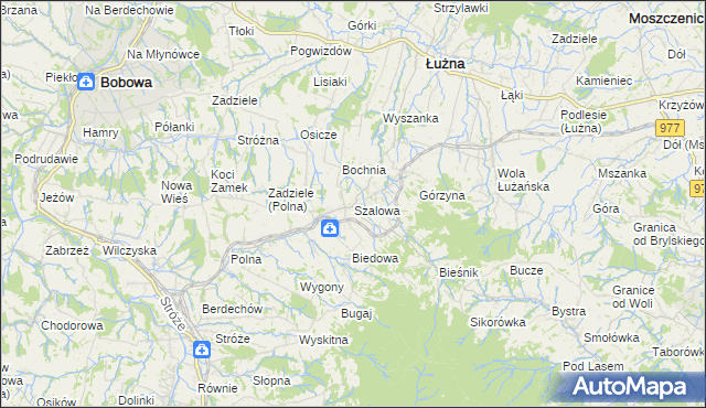 mapa Szalowa, Szalowa na mapie Targeo
