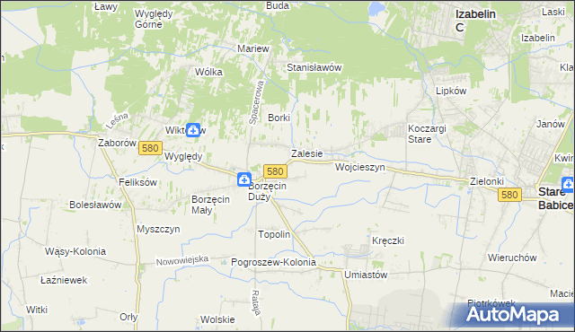 mapa Wierzbin, Wierzbin na mapie Targeo
