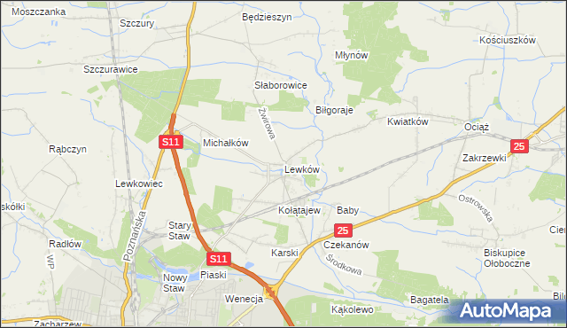 mapa Lewków, Lewków na mapie Targeo