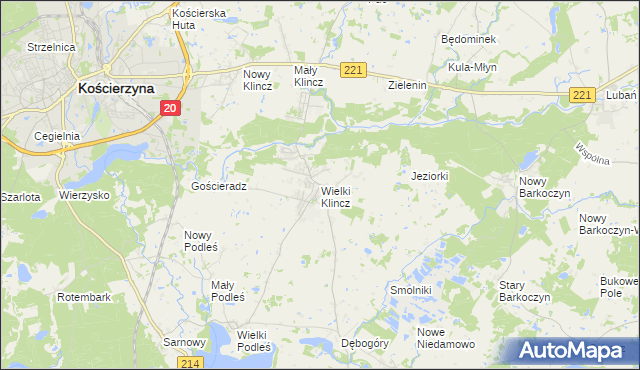 mapa Wielki Klincz, Wielki Klincz na mapie Targeo