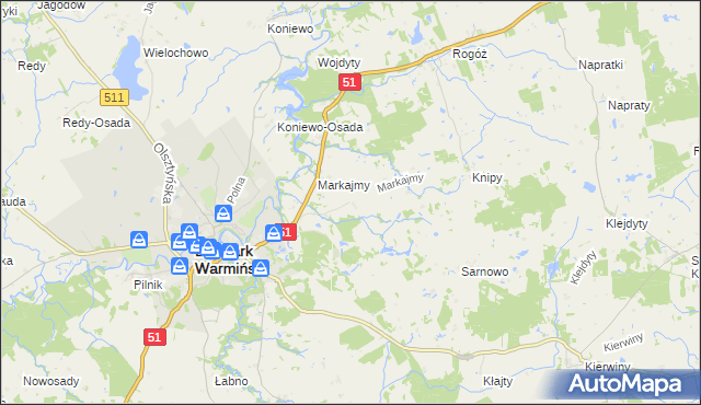 mapa Marków, Marków na mapie Targeo