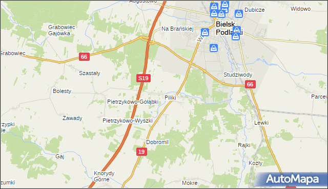 mapa Piliki, Piliki na mapie Targeo