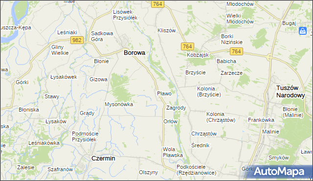 mapa Pławo, Pławo na mapie Targeo