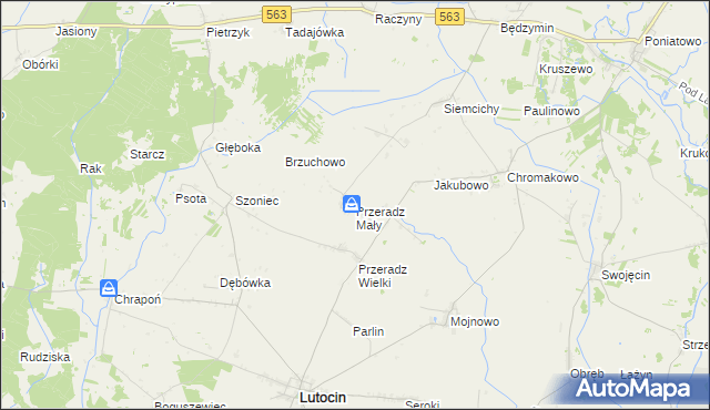 mapa Przeradz Mały, Przeradz Mały na mapie Targeo