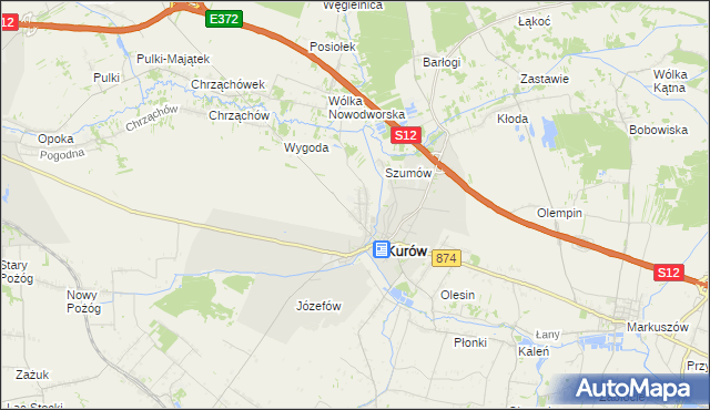 mapa Brzozowa Gać, Brzozowa Gać na mapie Targeo