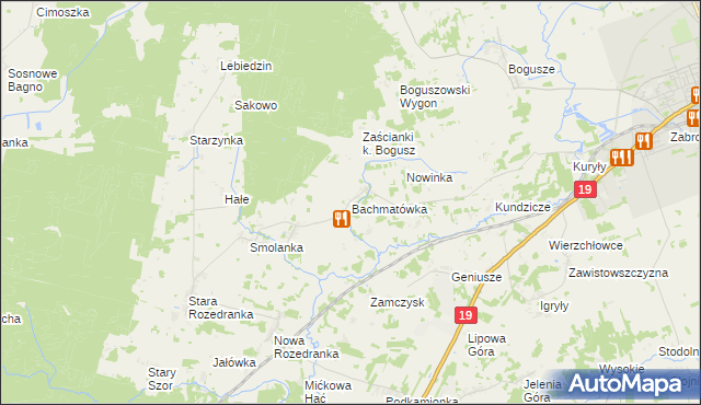 mapa Bachmatówka, Bachmatówka na mapie Targeo